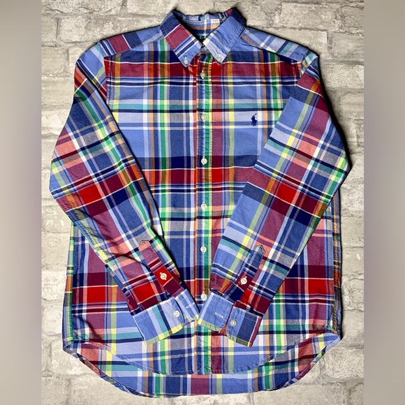 RALPH LAUREN: BOYS BUTTON UP LONG SLEEVE SHIRT - Picture 6 of 11